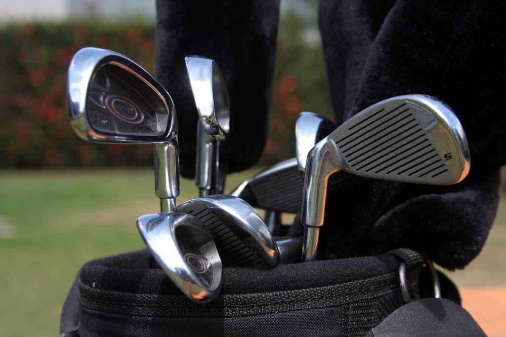Golf Irons in bag
